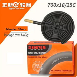 CST Bike Bicycle Inner Tube 700 X 18~25C,   Schrader Valve/American Valve 33mm
