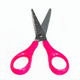 Deli Scissors with 50mm scale W37452 - Stainless Steel , School Use, RED, 138mm