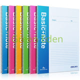 Deli notebook E7690 A4 8mm x30 lines 100 pages, spiral binding