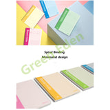 Deli notebook E7685 A5 8mm x 21 lines 90 pages, spiral binding