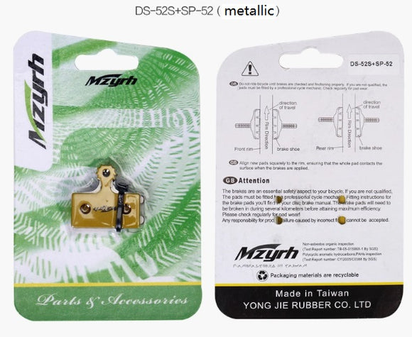 Bicycle Disc Brake Pads - Mzyrh DS-52S, XT XTR for BR-M985 M988 M785 M666