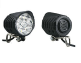 E-Bike Front Light with horn - 36V/48V/60Vdc compatible, 9 LEDs, 18W