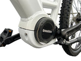 Mid-Drive Electric Mountain Bike - 26", 48V 500W motor, 624Wh LG Battery, White