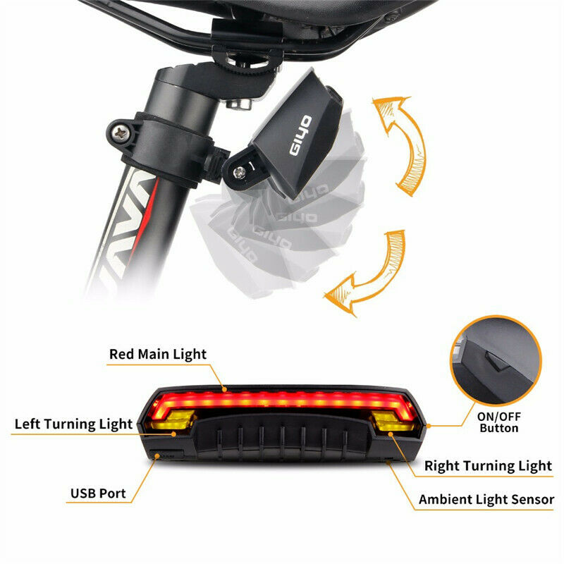 Giyo bicycle tail light sales