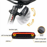 Bicycle Tail Light GIYO R1 - LED Direction Indicating with remote, Rechargeable