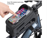 Waterproof Bike Tube Bag with mobile cover, Front Frame mounted, 243x105x155mm