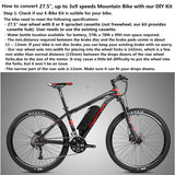 E-Bike DIY Kit - convert 27.5" bike to E-Bike, 36V 350W, 10.4Ah, Throttle
