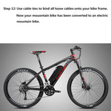 E-Bike DIY Kit - convert 29" mountain bike to EBike, 36V 350W,10.4Ah, Throttle