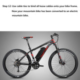 E-Bike DIY Kit - convert 700c/29” bike to EBike, 48V 500W, 12.8Ah LG Battery