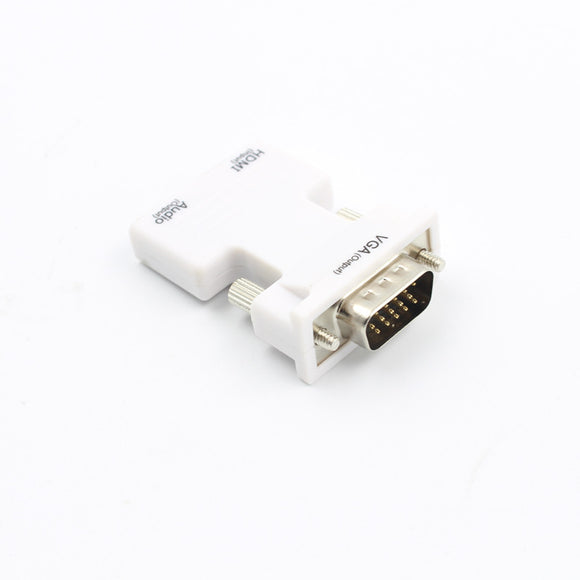 HDMI Female to VGA Male Converter with Audio Adapter
