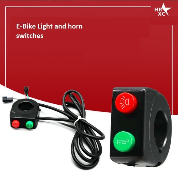 E-Bike 2 in 1 switch for light and horn.