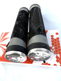 LeBycle Bike Handlebar Grips - Silicone, Soft, Anti-slip, black