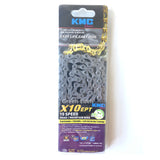 Bike Chain KMC X10EPT 10 SPEED CHAIN - EcoProTeq Anti-Rust Technology