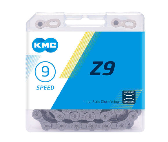 Bike Chain KMC Z9 9 SPEED CHAIN - 1/2 x 11/12,116 Links 282g Bridge Shape Design