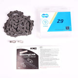 Bike Chain KMC Z9 9 SPEED CHAIN - 1/2 x 11/12,116 Links 282g Bridge Shape Design