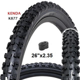 Bike Bicycle Tyre - Kenda K877, 26"x2.35" + inner tube with Schrader Valve