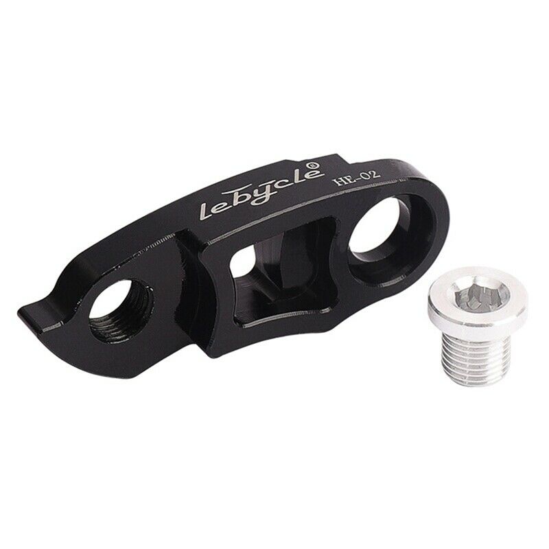 Lebycle Bicycle Rear Derailleur Hanger Extender Black, for 34T52T D