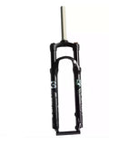 MTB Bike Fork - 27.5" 28.6mm, Spring Suspension, 10cm travel, Aluminum, Black