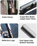 MTB Bike Fork - 26", Spring Suspension Oil Rebound, Wired Remote, 10cm Travel