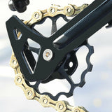 Lebycle Bicycle Rear Derailleur Guide Wheel - 15T, black
