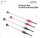 LeBycle Bicycle Quick Release Skewer Set - Universal size, Titanium Alloy