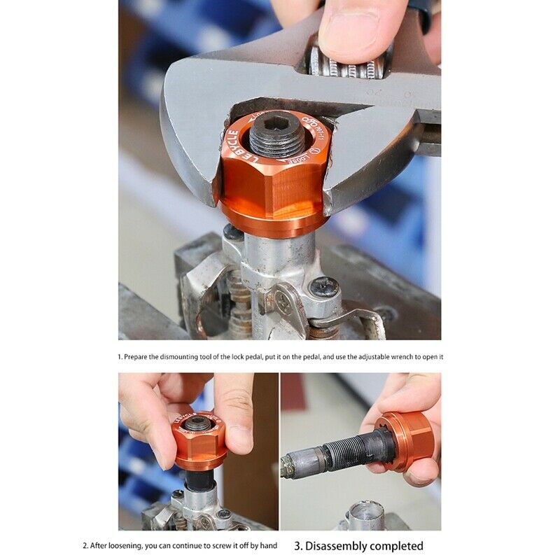 Lebycle Bicycle Pedal Axle Spindle Removal Tool for Shimano Bike Lock