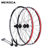 Mountain Bike Wheel Set - 29", Quick release, Front 2 Rear 5 Bearings, Aluminum