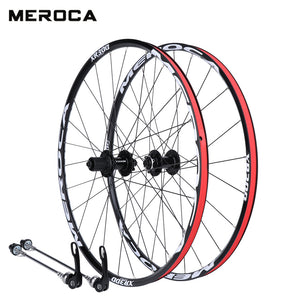 Mountain Bike Wheel Set - 26", Quick release, Front 2 Rear 5 Bearings, Aluminum