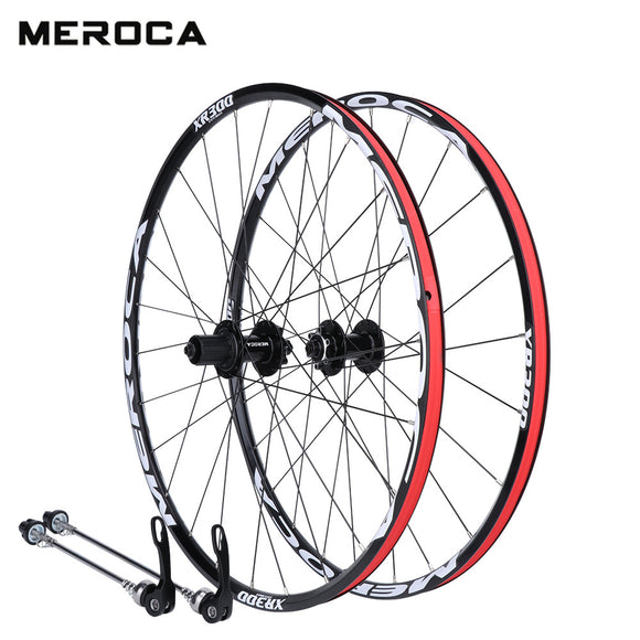 Mountain Bike Wheel Set - 27.5, Quick release, Front 2 Rear 5 Bearings, Aluminum