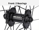 Mountain Bike Wheel Set - 29", Quick release, Front 2 Rear 5 Bearings, Aluminum