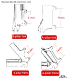 MEROCA Brake Disc Caliper Adapter - Type 4 B-A, F180 R160, aluminum alloy