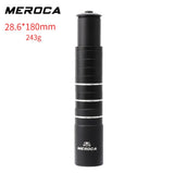 MEROCA Bicycle Fork Stem Extender Handlebar Risers - 28.6mm x 210mm