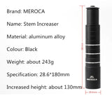 MEROCA Bicycle Fork Stem Extender Handlebar Risers - 28.6mm x 210mm