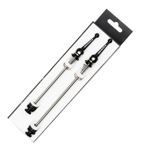 MEROCA Bicycle Quick Release Skewer Set for MTB - Front 100mm, Back 135mm, Black