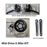 Mid-Drive E-Bike KIT - High Torque 48V Motor 90Nm, 13Ah LG Battery, Throttle