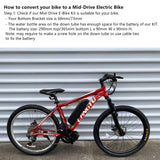Mid-Drive E-Bike KIT - High Torque 48V Motor 90Nm, 13Ah LG Battery, Throttle