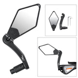 Hafny Cycle Mirror - handlebar End Mounted, 360° Rotatable, 86x62mm mirror size