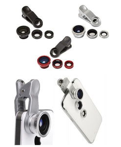 3-in-1 Clip-On Camera Lens Package for mobile