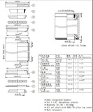 Neco Headset H185 - 1"-1/8" Semi-Integrated Treadless Headset