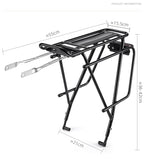 Bicycle Rear Rack Carrier - Frame mounted, up to 30kg load, 1 year warranty