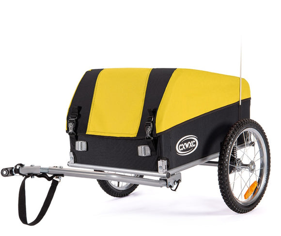 Bike Trailer - Foldable,  Luggage Carrier, Pet Trailer, Yellow