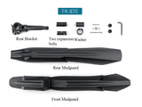 Bike Bicycle Mudguards - Quality, Front (Fork mounted) + Rear (Seatpost mounted)