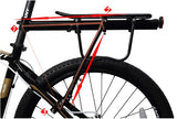 Bicycle Rear Rack Carrier - Seatpost Mounted, up to 25kg load, 1 year warranty