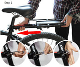 Bicycle Rear Rack Carrier - Seatpost Mounted, up to 25kg load, 1 year warranty