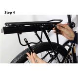 Bicycle Rear Rack Carrier - Seatpost Mounted, up to 25kg load, 1 year warranty