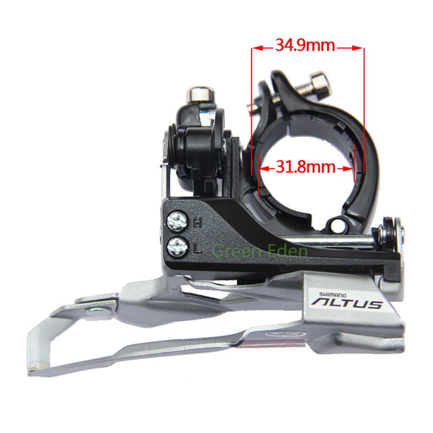 Cycle Front Derailleur Shimano Altus FD M370 for 9 speed 31.8