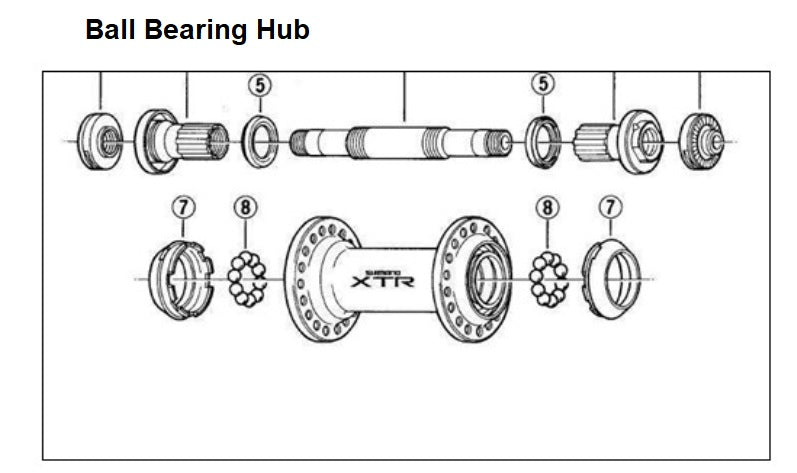 Front wheel bearing bike sale
