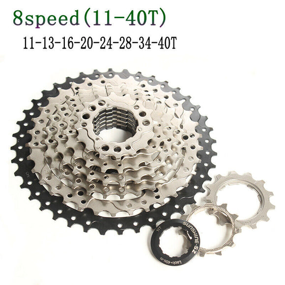 Cycle Cassette - Sunshine,  MTB 8 Speed, 11-40T, 1 year warranty