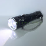 Torch 770, Luxeon 3 W LED Zoomable Focus Flashlight 3 Modes - 200 lumens