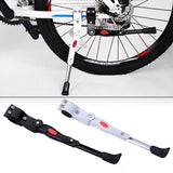 Bike Kickstand Bicycle Kickstand - Alloy, adjustable length, White